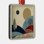 Fantasy Hills Landschaft Ornament Aus Metall (Rechts)