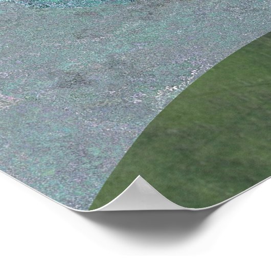 Fantasy Hills Landschaft Poster (Ecke)