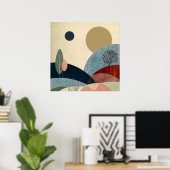 Fantasy Hills Landschaft Poster (Heimbüro)