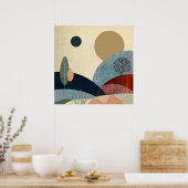 Fantasy Hills Landschaft Poster (Küche)