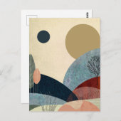 Fantasy Hills Landschaft Postkarte (Vorne/Hinten)