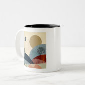 Fantasy Hills Landschaft Zweifarbige Tasse (Vorderseite Links)