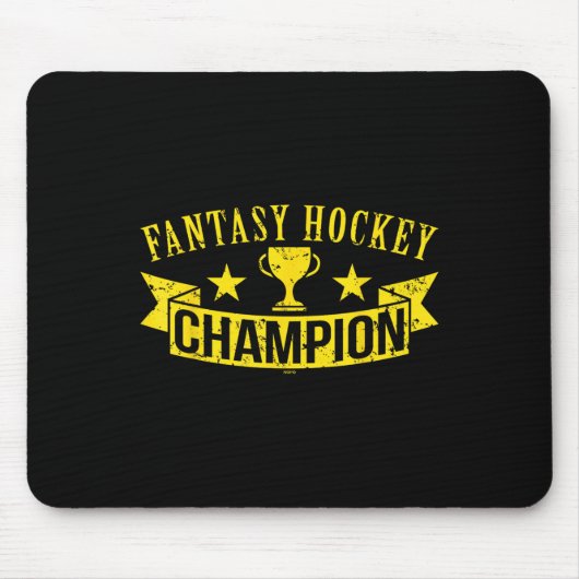 Fantasy Hockey Champion T - Shirt T - Shirt.pnn Mousepad (Vorne)