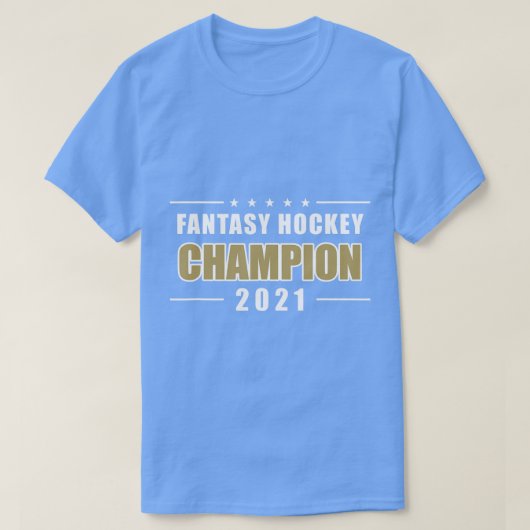 Fantasy Hockey League Champion 2021 T-Shirt (Design vorne)