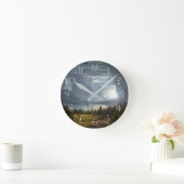 Fantasy-Höhle Runde Wanduhr (Zuhause)