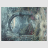 Fantasy Horror Dracula Burg Vampire Bats Gotisch Seidenpapier (Vorderseite)