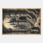 Fantasy Horror mittelalterliche Burg und Königin Geschenkpapier Set (Vorderseite 3)