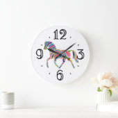Fantasy Horse Animal Print Große Wanduhr (Zuhause)