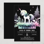 Fantasy Horse Birthday Einladung (Vorne/Hinten)