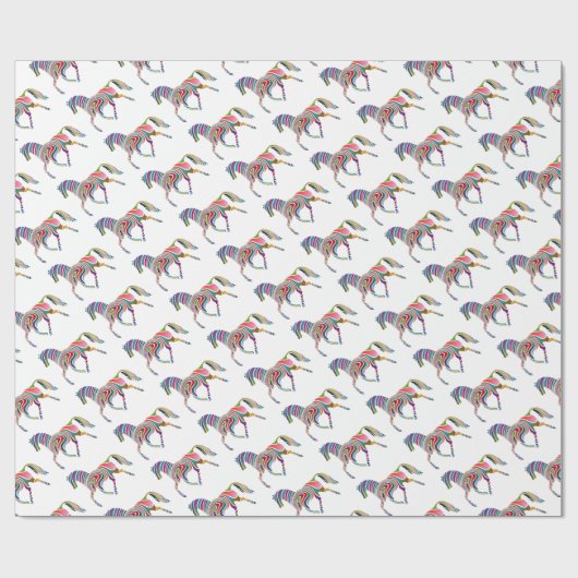 Fantasy Horse Giftwrap Geschenkpapier (Flach)