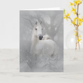 Fantasy Horse Karte (Gelbe Blume)