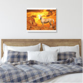 Fantasy Horses: Berg Leinwanddruck (Insitu (Schlafzimmer))