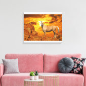 Fantasy Horses: Berg Leinwanddruck (Insitu (Wohnzimmer))