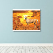 Fantasy Horses: Berg Leinwanddruck (Insitu (Holzboden))