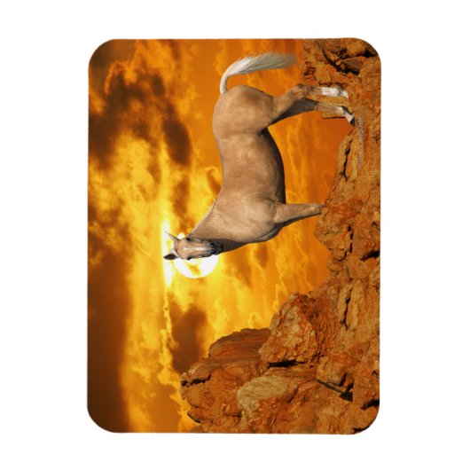Fantasy Horses: Berg Magnet (Vertikal)