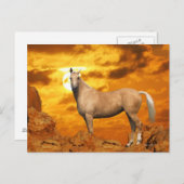 Fantasy Horses: Berg Postkarte (Vorne/Hinten)