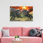 Fantasy Horses: Black Magic Leinwanddruck (Insitu (Wohnzimmer))