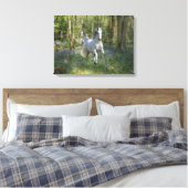 Fantasy Horses: Bluebell Wood Leinwanddruck (Insitu (Schlafzimmer))