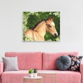 Fantasy Horses: Blume Leinwanddruck (Insitu (Wohnzimmer))