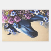 Fantasy Horses Decoupage Collage Wrapping Paper Geschenkpapier Set (Vorderseite 2)