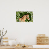 Fantasy Horses: Flowers Poster (Küche)