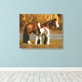 Fantasy Horses: Mare & Foal Leinwanddruck (Insitu (Holzboden))