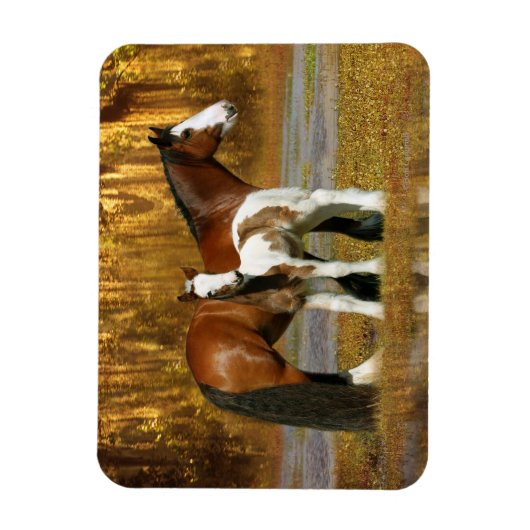 Fantasy Horses: Mare & Foal Magnet (Vertikal)