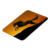 Fantasy Horses: Mountain Sunset Magnet (Linke Seite)