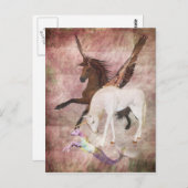 Fantasy Horses Postkarte (Vorne/Hinten)