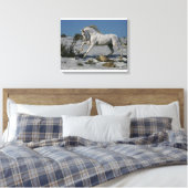 Fantasy Horses: Snow King Leinwanddruck (Insitu (Schlafzimmer))
