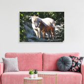 Fantasy Horses: Wasserfall Leinwanddruck (Insitu (Wohnzimmer))