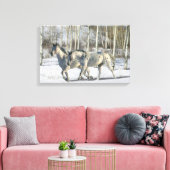 Fantasy Horses: Winter Wunderland Leinwanddruck (Insitu (Wohnzimmer))