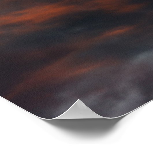 Fantasy Horses: Wolken Poster (Ecke)