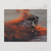 Fantasy Horses: Wolken Postkarte (Vorderseite)