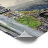 Fantasy Hot Air Ballon Kunst Poster (Ecke)