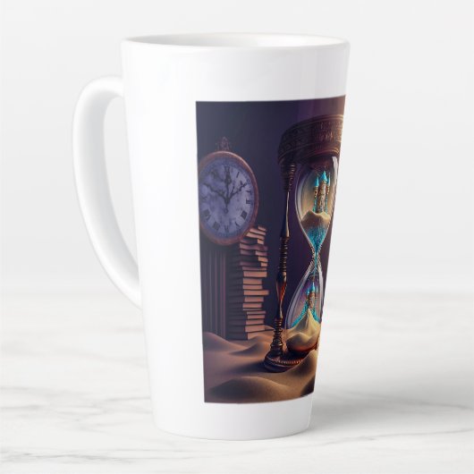 Fantasy Hourglass Latte Tasse (Linke Ecke)