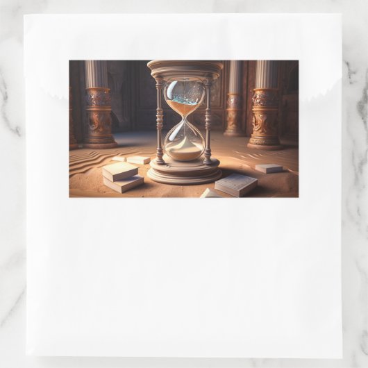 Fantasy Hourglass Rechteckiger Aufkleber (Tasche)