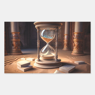 Fantasy Hourglass Rechteckiger Aufkleber