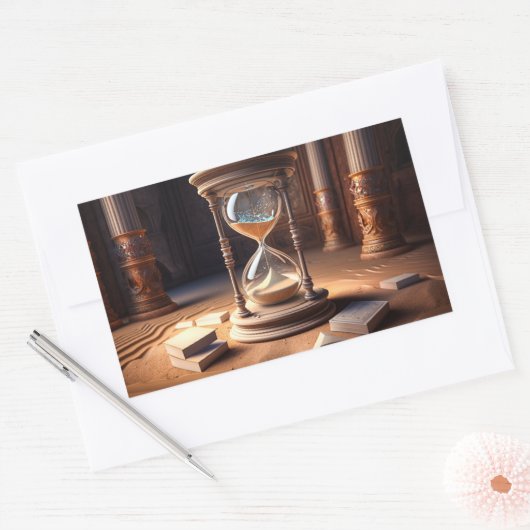 Fantasy Hourglass Rechteckiger Aufkleber (Umschlag)