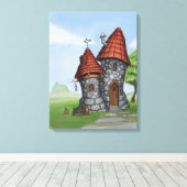 Fantasy House Leinwanddruck (Insitu (Holzboden))