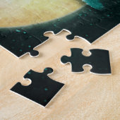 Fantasy Humpback Whale Fliegend zum Mond - Puzzle (Seite)