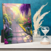 Fantasy Hütte Garden Path Tabletop Fotoplatte (Seite)