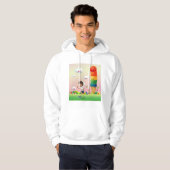 Fantasy Ice Cream Cone mit Happy Running Boy Hoodie (Vorne ganz)