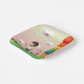 Fantasy Ice Cream Cone mit Happy Running Boy Pappteller (Gewinkelt)