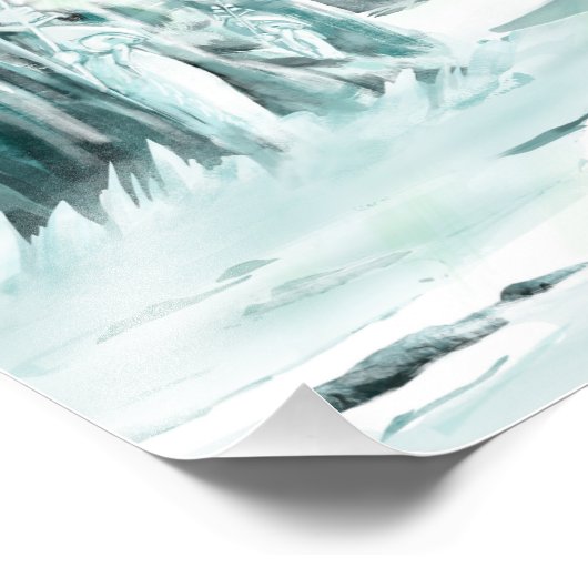 Fantasy Ice World Fotodruck (Ecke)