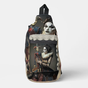 fantasy illustration crossbody bag