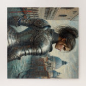 Fantasy-Illustration der Kriegerprinzessin Puzzle (Horizontal)