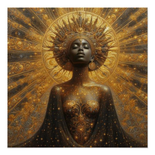 Fantasy-Illustration der Prinzessin Poster (Vorderseite)
