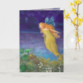Fantasy Illustration Fairytale Custom Karte (Gelbe Blume)
