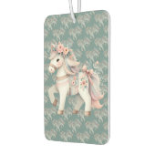 Fantasy Illustration von Floral Pastel Horse Autolufterfrischer (Links)